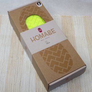 HOMAGE BOOT WRAPS NEW IN BOX NEON YELLOW SZ 8 WOMENS/UNISEX ONE PAIR